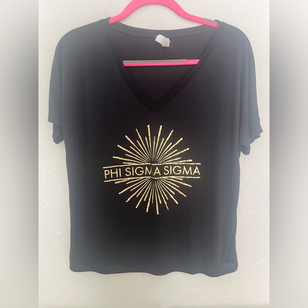 PHI SIGMA SIGMA gold and black T-shirt